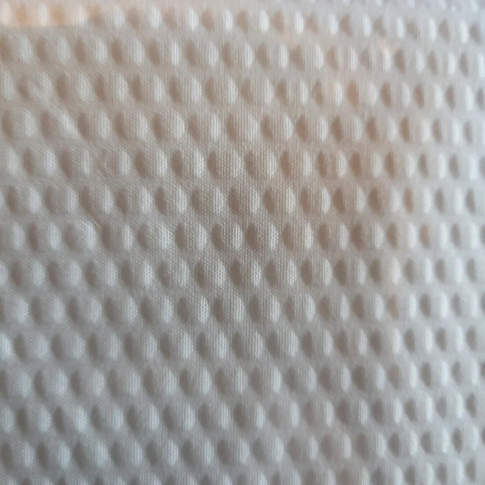 Embossed Microfiber Shower Curtain - Cream